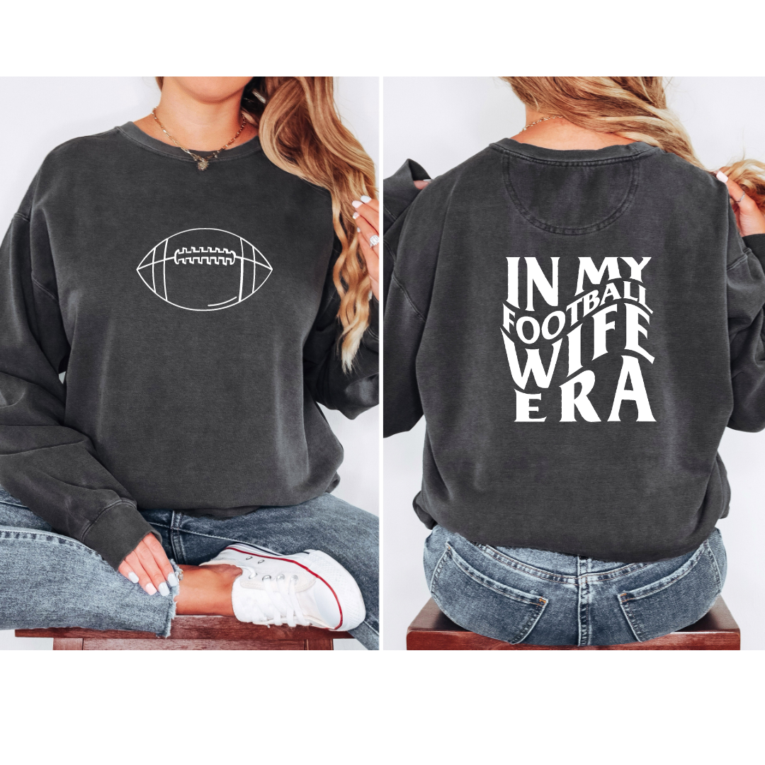 Football Wife Era Crewneck Sweatshirt