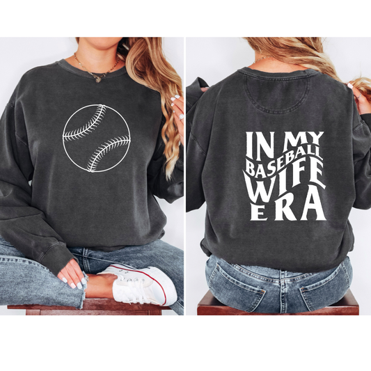 Baseball Wife Era Crewneck Sweatshirt