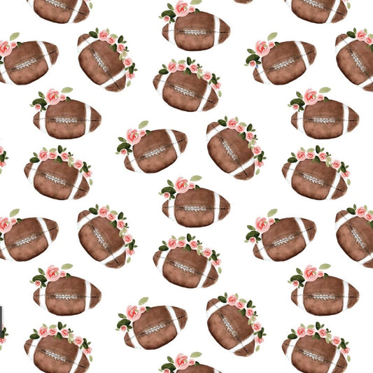 Football Girl Floral Snuggle Blanket - (30" x 40")