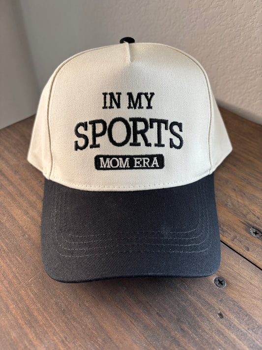 In My Sports Mom Era Embroidery Baseball Hat