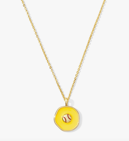 Homerun! Softball Pendant Necklace