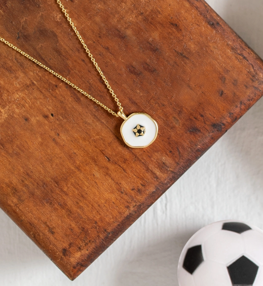 Goal!! Soccer Ball Pendant Necklace