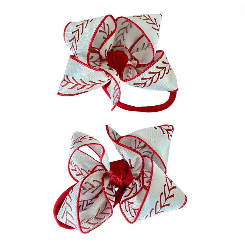 Headband with Baseball Bow