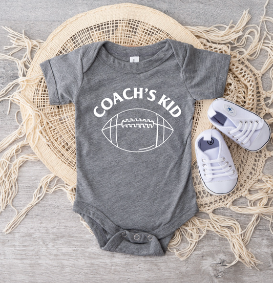 Coach's Kid Football Onesie and Toddler / Youth Tee