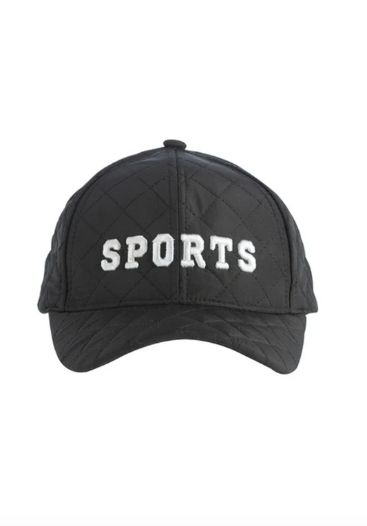 Sports Ball Hat in Black