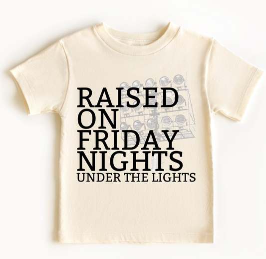 Raised On Friday Nights Under The Lights Kids T-Shirt