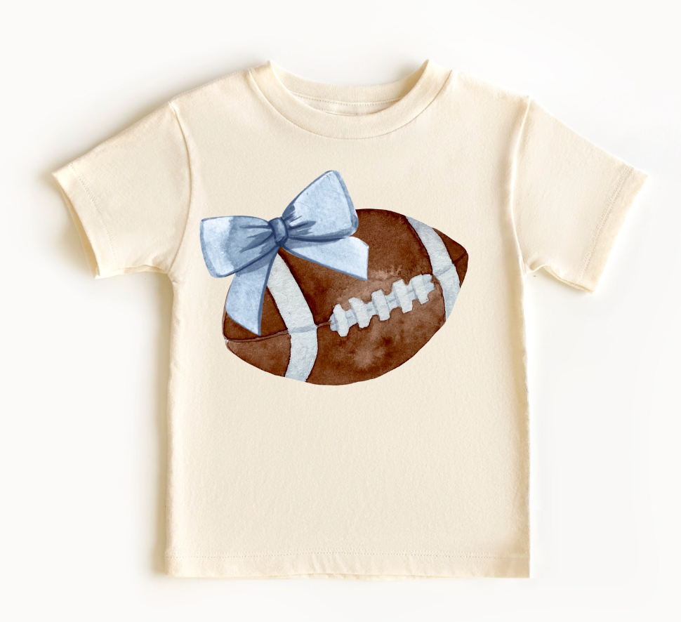 Football Bow Girls Tee