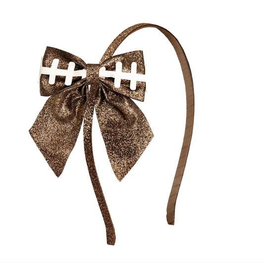 Football Bow Headband