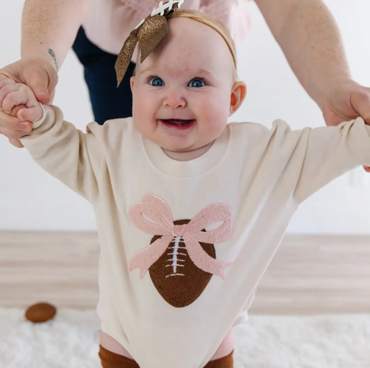 Football Bow Baby Headband