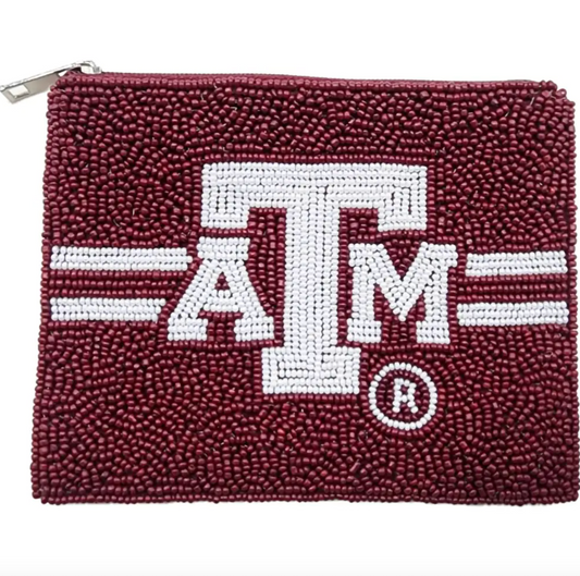 A&M Beaded Coin Pouch