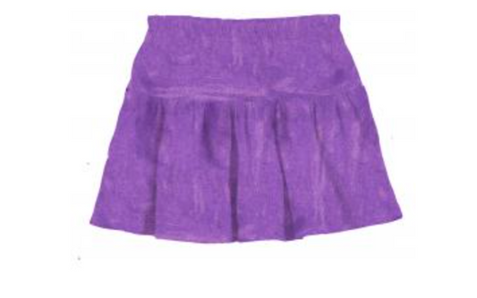 Gathered Skort in Purple Shimmer