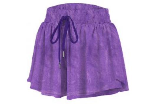 Shimmer Butterfly Short in Purple