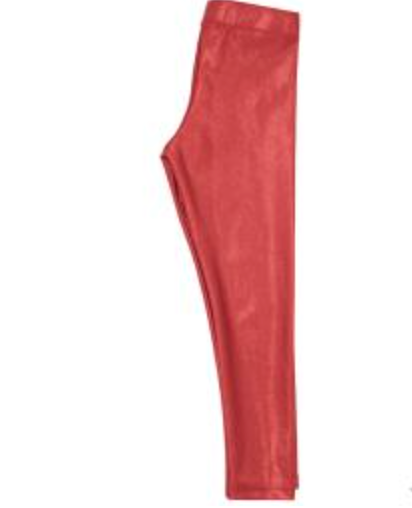 Shimmer Leggings in Red