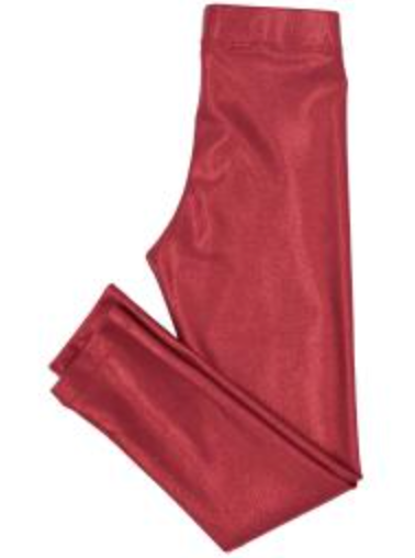 Shimmer Leggings in Crimson