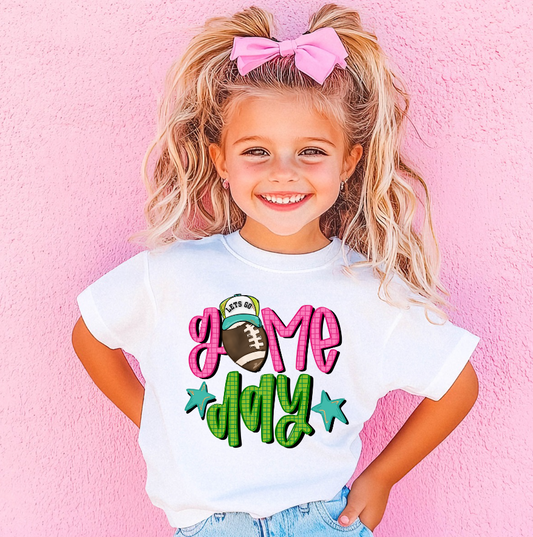 Game Day Football Girls Tee