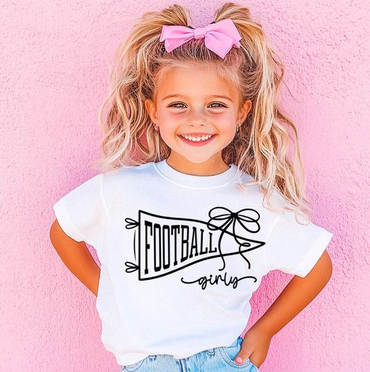 Football Girly Pennant Tee