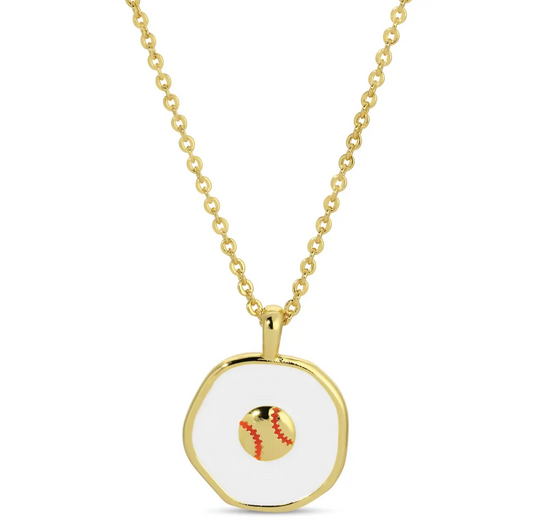 Grand Slam, Baseball Pendant Necklace
