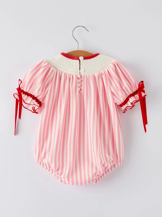 Baby Girls Baseball Embroidery Romper - PRE ORDER