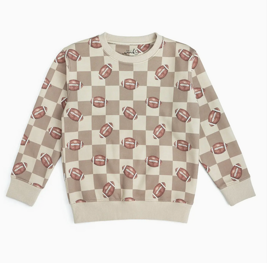 Football Checkered Sweatshirt