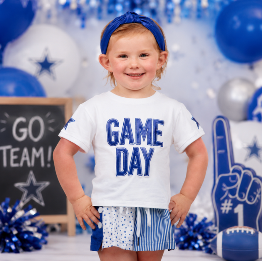 Stars and Stripes Game Day Color Block Short