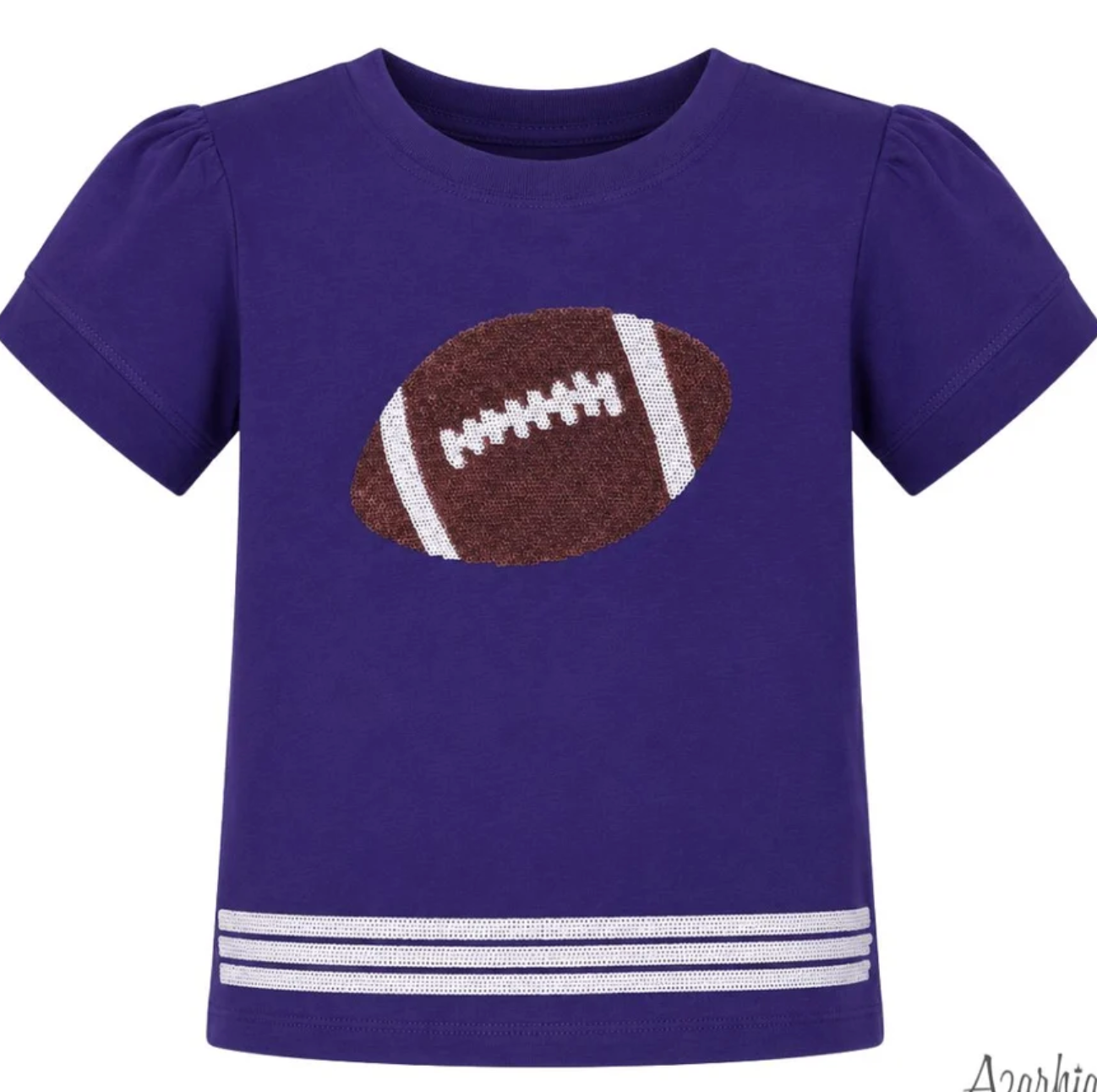 Sequin Football Holly Top