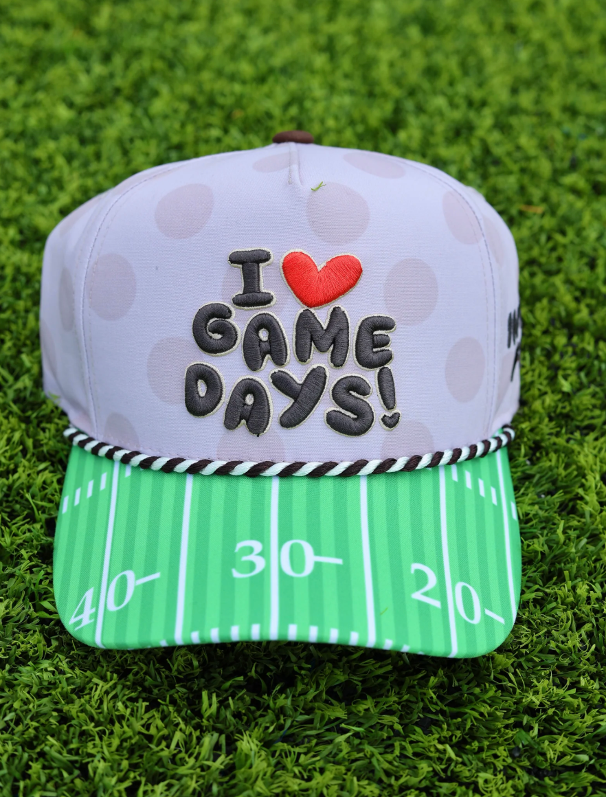 I Love Game Days Hat