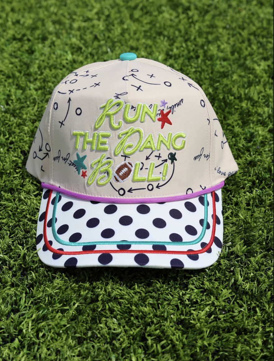 Run the Dang Ball Game Day Hat *Ship Date 8/24
