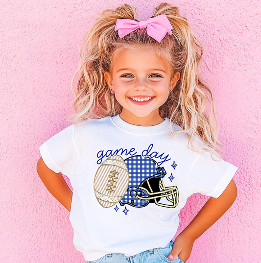 Blue Game Day Graphic Tee