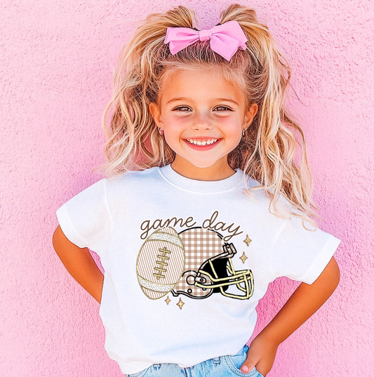 Beige Game Day Graphic Tee