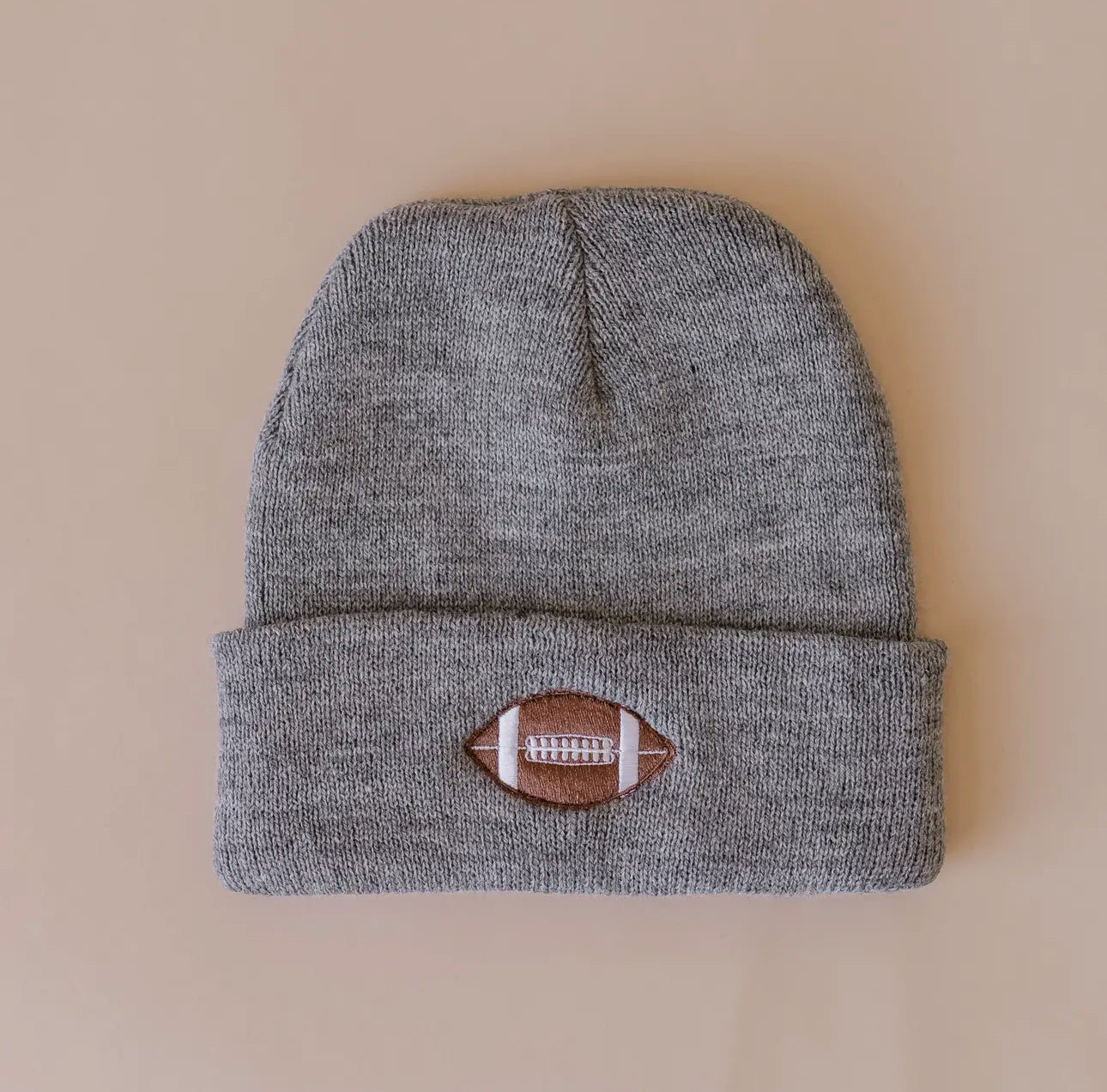 Football Kids Beanie - Gray