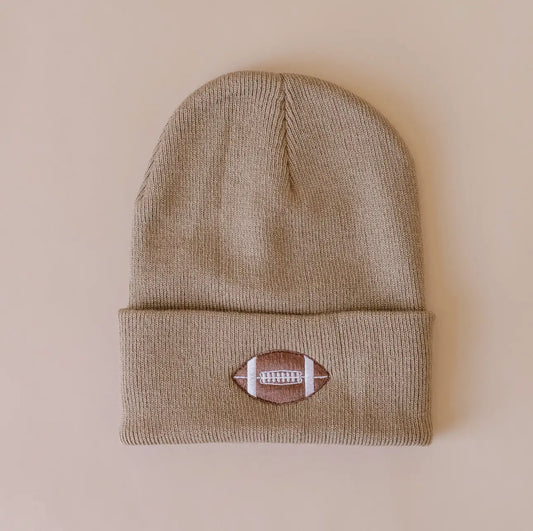 Football Kids Beanie - Toffee