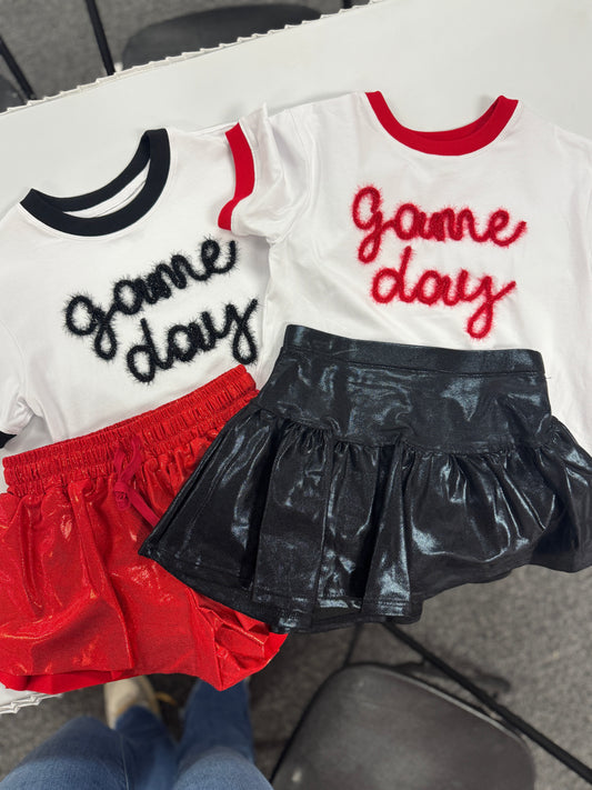 Tinsel Game Day Ringer Boxy Tee