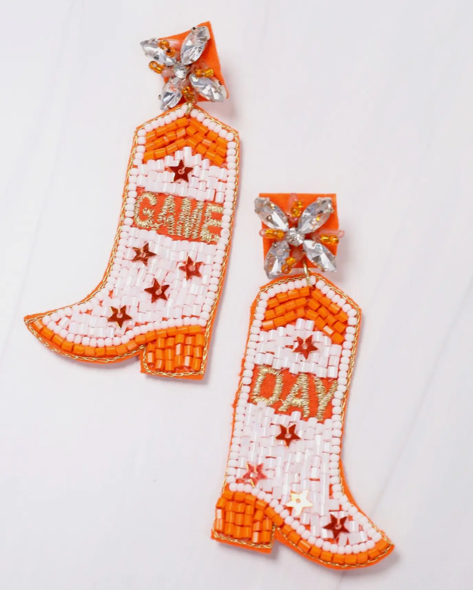 Game Day Boots Earring