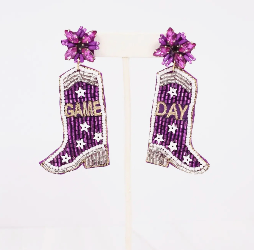 Game Day Boots Earring