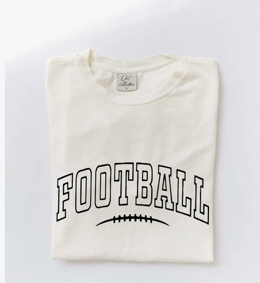 Football Puff Graphic Mineral Washed Graphic Top