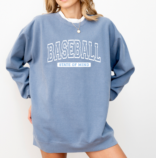Baseball State Of Mind Crewneck Sweatshirt - PRE ORDER