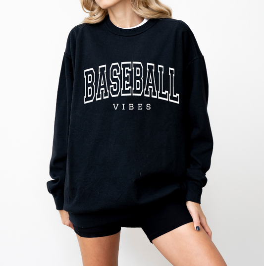 Baseball Vibes Crewneck Sweatshirt - PRE ORDER