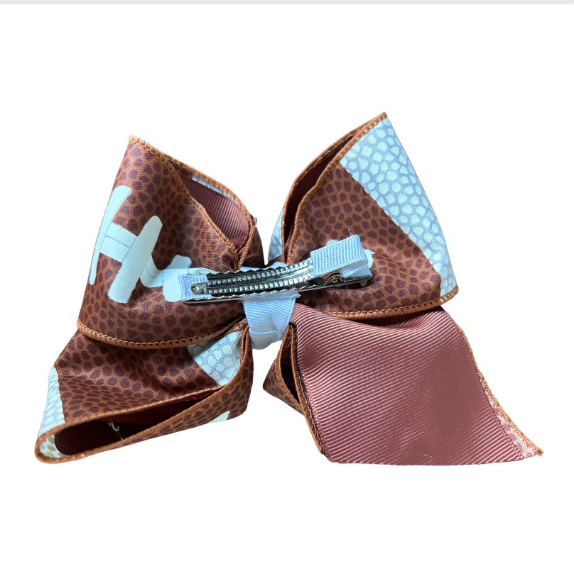 Football Bow With Clip