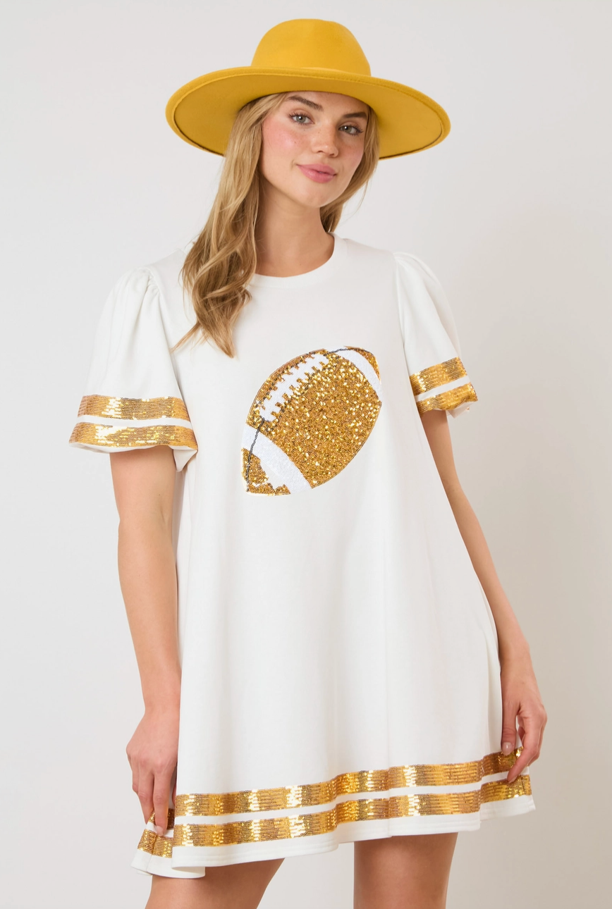 Short Sleeve Football Mini Dress - Preorders