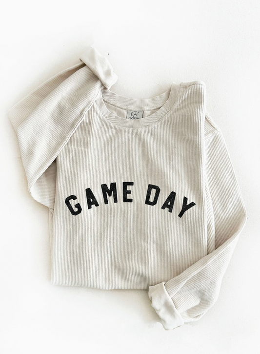 Game Day Thermal Vintage Pullover - Vanilla