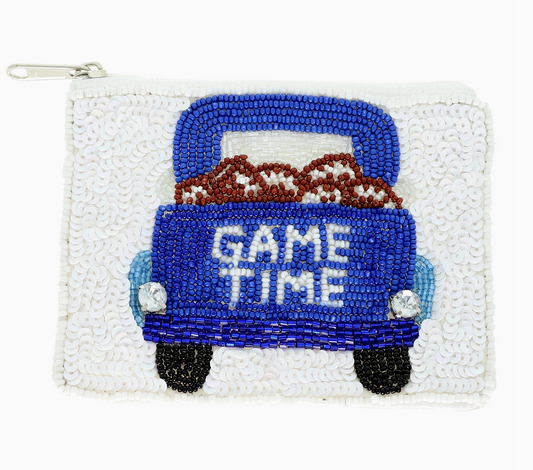 Game Time Sead Beaded Sequin Coin Bag