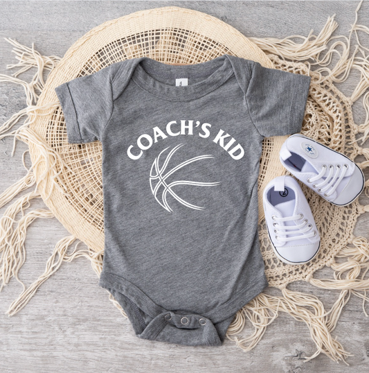 Coach's Kid Basketball Onesie and Toddler Tee