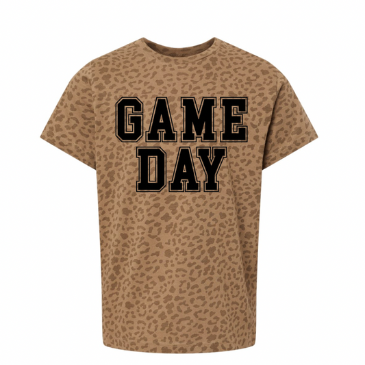 Game Day Leopard Adult Tee