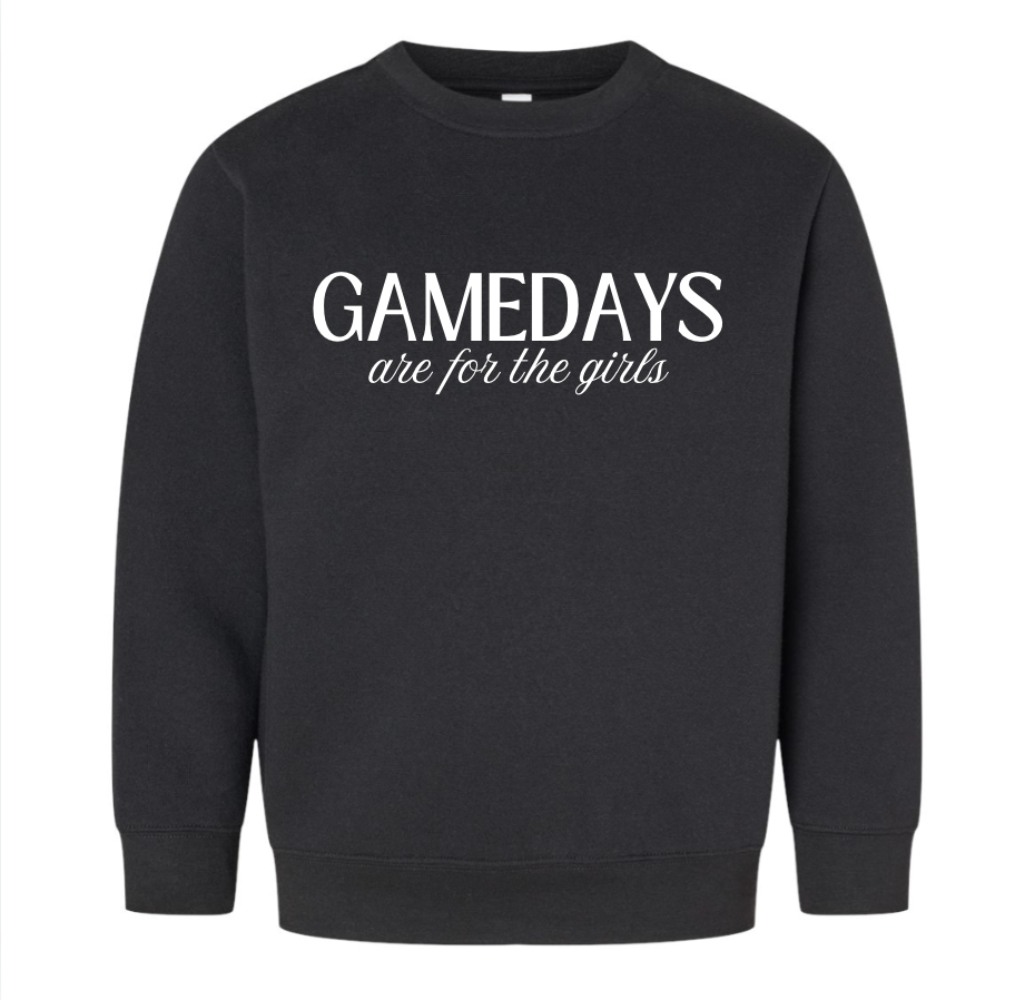 GAMEDAYS Are For The Girls Kids / Youth Crewneck