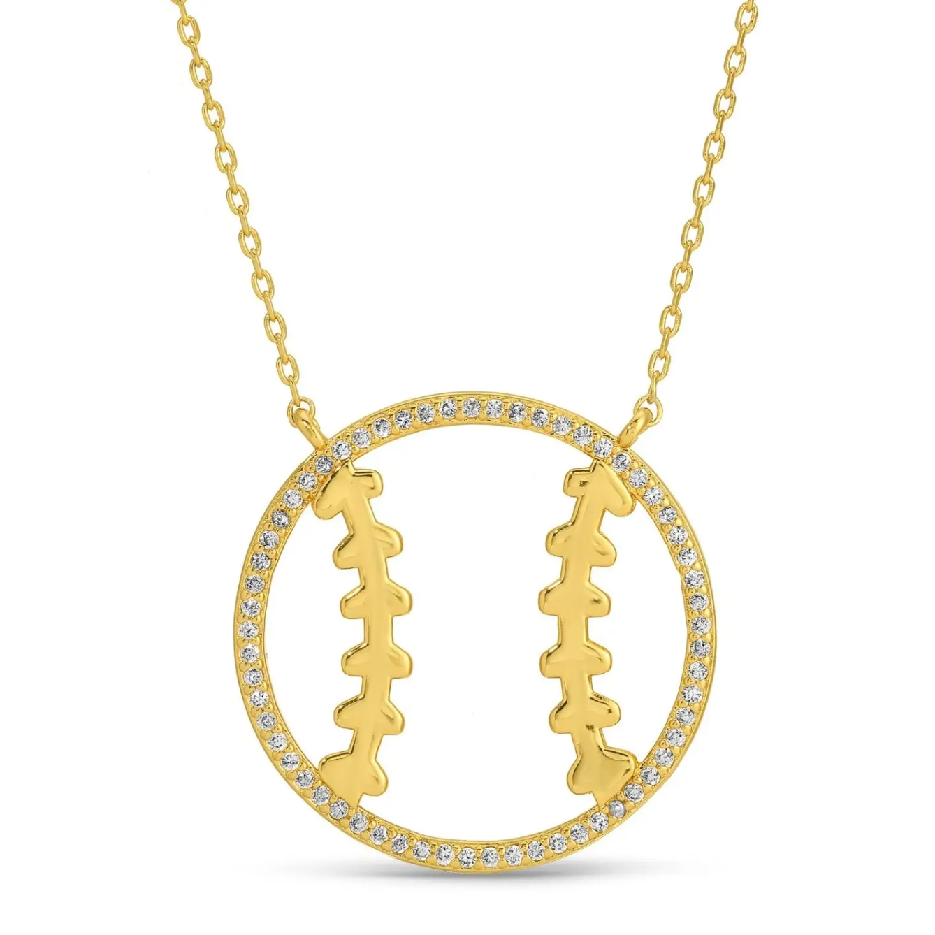Glitzy Baseball | Softball Necklace