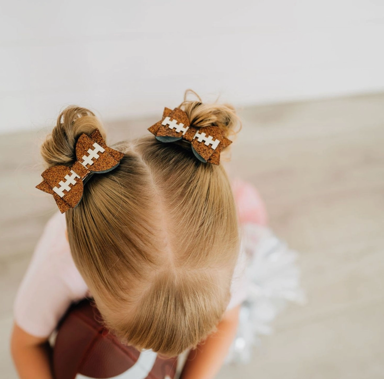 Game Day Glitter Bow Clip Set