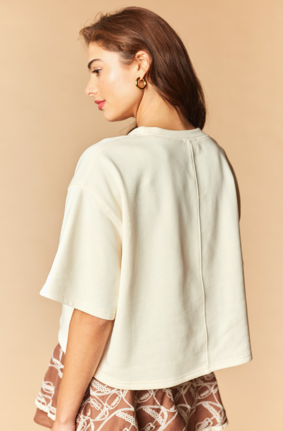 Touchdown Patch Graphic Cropped Tee