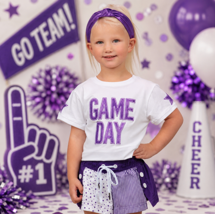 Stars and Stripes Game Day Color Block Short