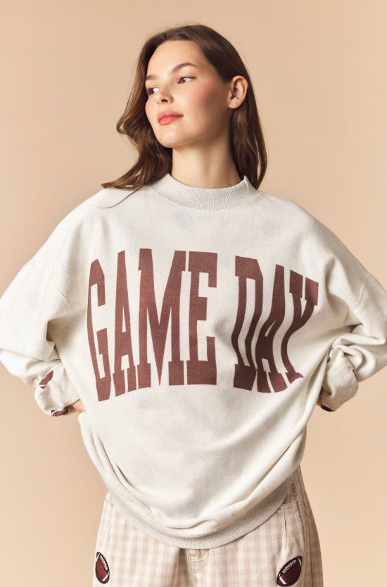 Reversible Gameday & Football Mock Neck Sweatshirt