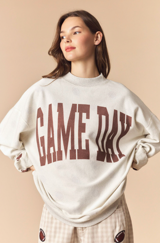 Reversible Gameday & Football Mock Neck Sweatshirt